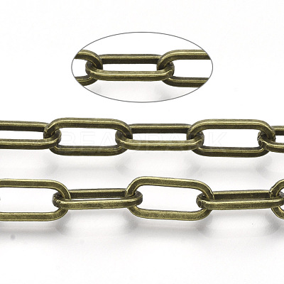 Unwelded Iron Paperclip Chains CH-S125-02F-AB-1