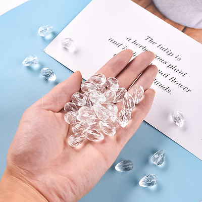 Transparent Acrylic Beads X-TACR-S128-01-1