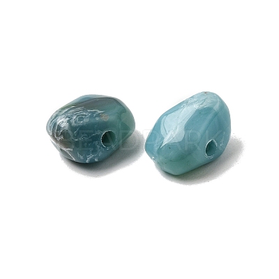 Opaque Acrylic Imitation Gemstone Beads OACR-G061-04F-1