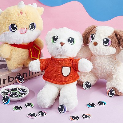 1 Set Felt Craft Doll Eye DIY-GA0008-87-1