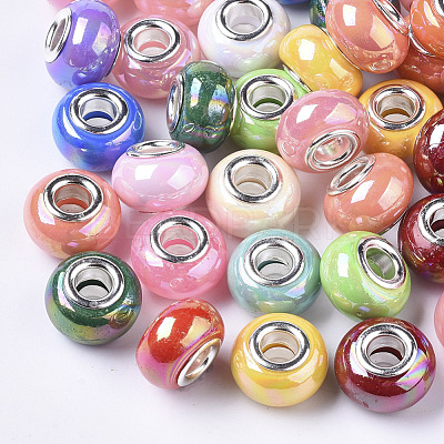 Opaque Resin European Beads RPDL-T038-007-1
