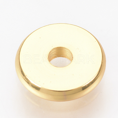 Brass Spacer Beads X-KK-Q738-8mm-04G-1