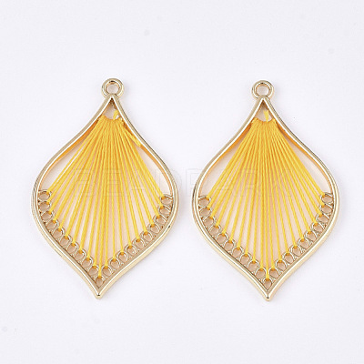 Cotton Thread Woven Pendants FIND-S306-03-M-1