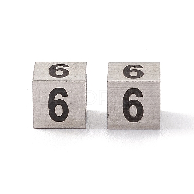 Tarnish Resistant 303 Stainless Steel European Beads STAS-G286-P06-1