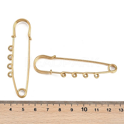 Ion Plating(IP) 304 Stainless Steel Safety Pins Brooch Findings STAS-K252-05B-G-1