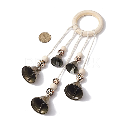 Iron Bell Wind Chimes HJEW-JM01958-1