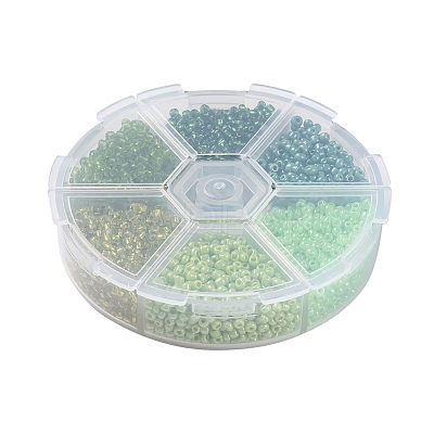 6 Colors 12/0 Glass Seed Beads SEED-X0052-03C-2mm-1