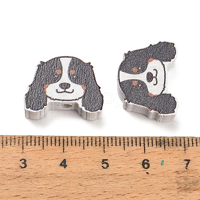 Printed Wood Beads WOOD-D289-01I-1