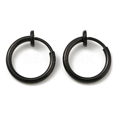 304 Stainless Steel Clip-on Earrings EJEW-P232-01EB-1