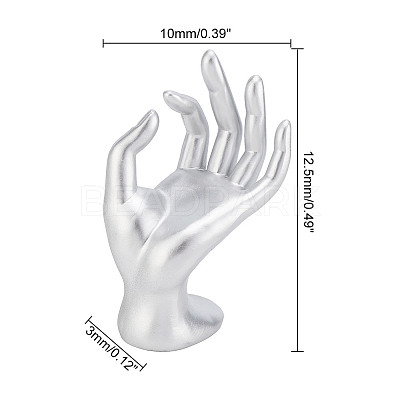 Resin Mannequin Hand Jewelry Display Holder Stands RDIS-WH0009-015A-1