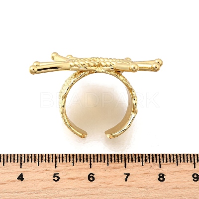 Brass Cuff Rings for Women RJEW-F183-02C-G-1