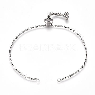 Tarnish Resistant Adjustable 304 Stainless Steel Bracelet Making STAS-G169-01P-A-1