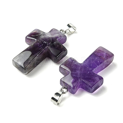 Natural Amethyst Pendants GG-K002-11Q-1