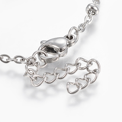 Tarnish Resistant 304 Stainless Steel Anklets AJEW-H013-06P-1