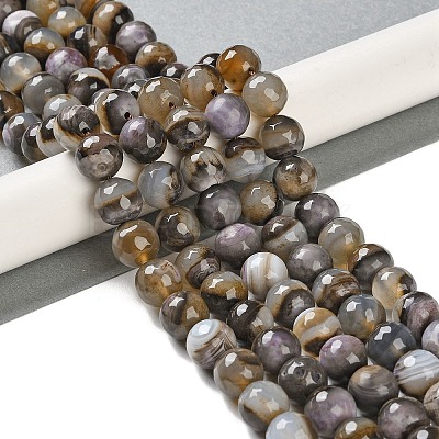 Natural Agate Beads Strands G-M437-B01-01M-1