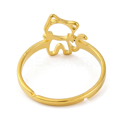 201 Stainless Steel Adjustable Ring for Women RJEW-D082-01I-1