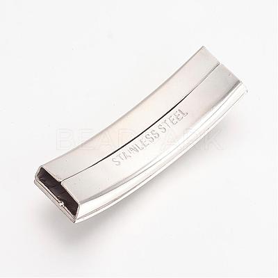Tarnish Resistant 201 Stainless Steel Slide Charms STAS-R092-03-1