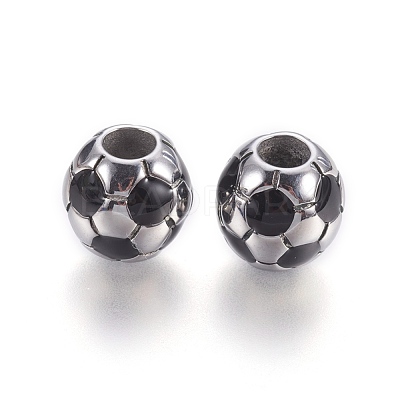 304 Stainless Steel Enamel European Beads STAS-F195-126P-1