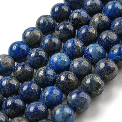 Natural Lapis Lazuli Beads Strands G-E483-17-8mm-1