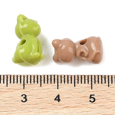 Opaque Acrylic Kitten Beads MACR-S830-02-1