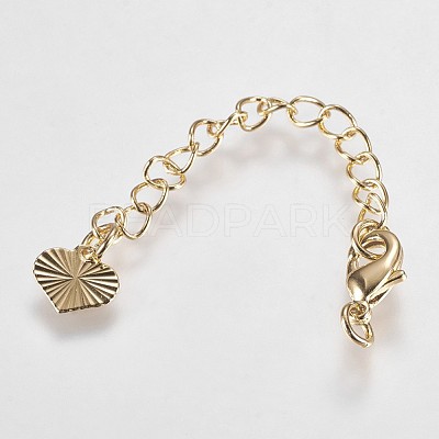 Long-Lasting Plated Brass Chain Extender KK-K210-05G-1