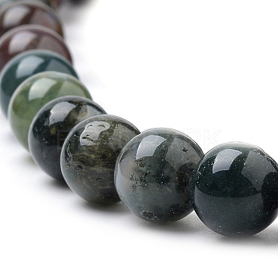 Natural Indian Agate Beads Strands G-S259-31-8mm-1
