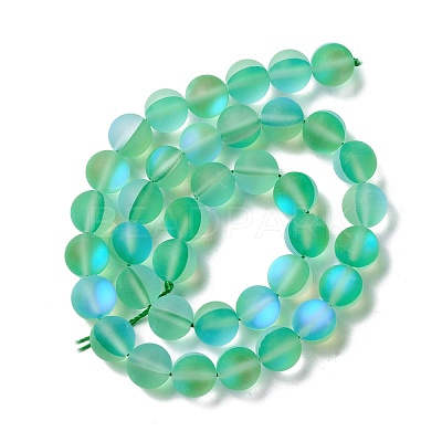 Synthetic Moonstone Beads Strands G-E573-01C-17-1