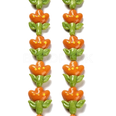 Handmade Lampwork Beads Strands LAMP-A005-03D-1