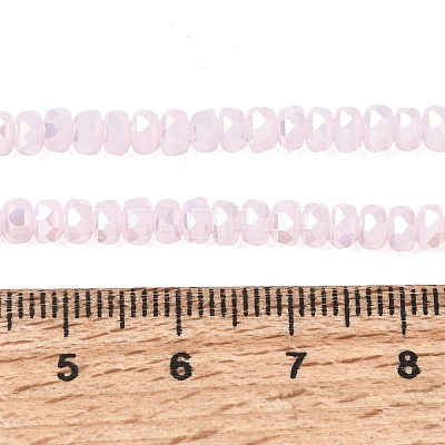 Electroplate Glass Beads Strands GLAA-Q105-03-05-1