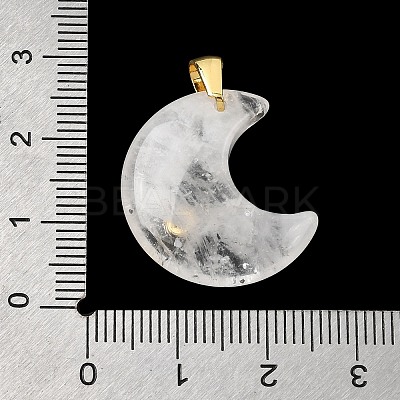 Natural Quartz Crystal Pendants G-A297-02G-12-1