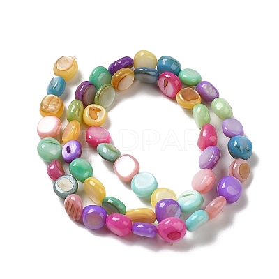 Natural Freshwater Shell Beads Strands SHEL-K006-32-1
