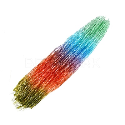 Gradient Color Baking Paint Glass Bead Strands X1-DGLA-A039-T6mm-A015-1