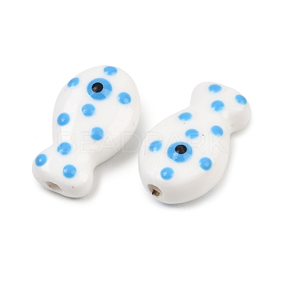 Handmade Porcelain Beads X-PORC-B009-03M-1
