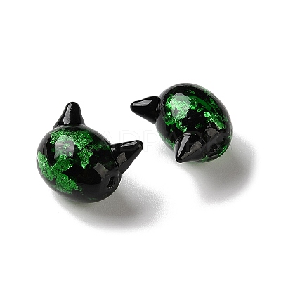 Handmade Foil Glass Beads LAMP-D005-01E-1