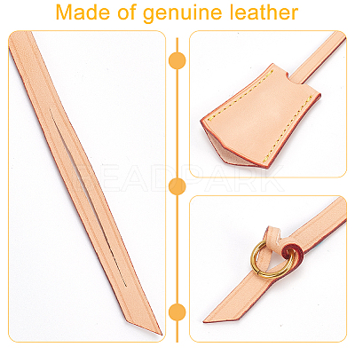 Cowhide Pendant Decoration FIND-WH0126-239A-1