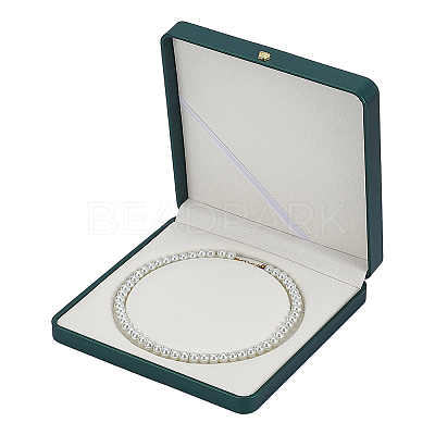 Leather Pearl Beaded Necklace Packaging Boxes CON-WH0086-187C-1