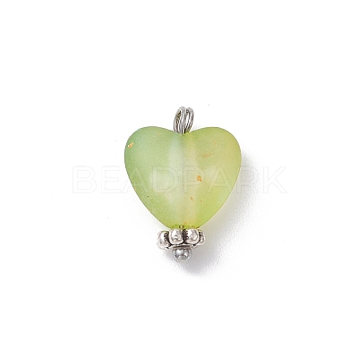 8Pcs Transparent Acrylic Pendants PALLOY-JF04341-01-1