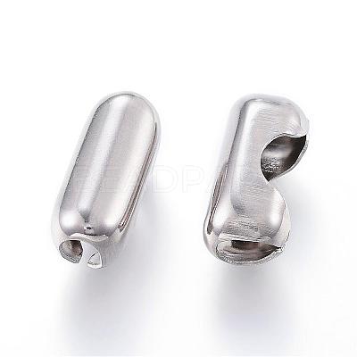 Tarnish Resistant 304 Stainless Steel Ball Chain Connectors STAS-K121-01-S-1
