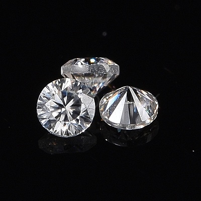 White D Color Round Cut Loose Moissanite Stones RGLA-WH0016-01R-1