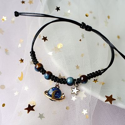 Ceramic Beads Braided Bead Bracelets for Women WG429D7-03-1