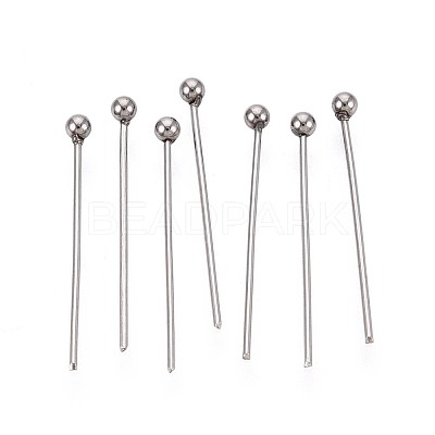 304 Stainless Steel Head Pins STAS-T065-20mm-20P-1