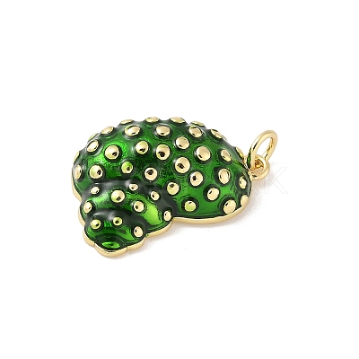 Brass Enamel Pendants KK-B148-01G-03-1