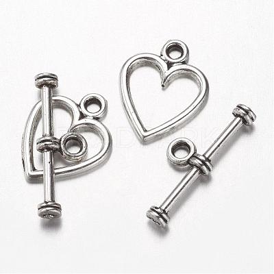 Alloy Toggle Clasps PALLOY-G151-09AS-1