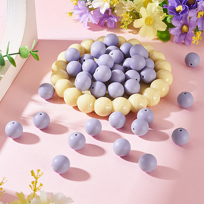 50Pcs Food Grade Eco-Friendly Silicone Beads SIL-TADJ0001-03A-1