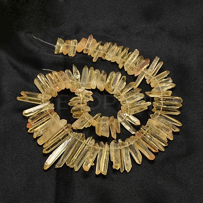 Dyed Natural Quartz Crystal Nuggets Graduated Beads Strands G-F214-19A-1
