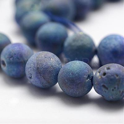 Electroplated Natural Quartz Crystal Beads Strands G-K174-01C-1