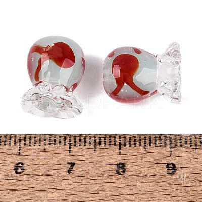 Inner Flower Handmade Lampwork Beads LAMP-Q039-13D-1