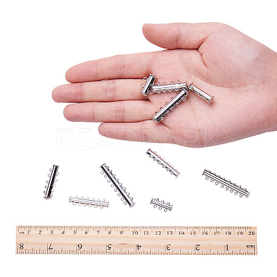 Brass Magnetic Slide Lock Clasps KK-PH0034-55-1