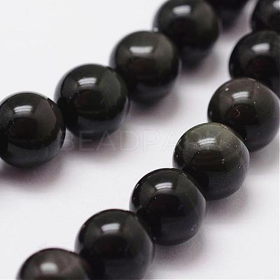 Natural Rainbow Obsidian Beads Strands G-D838-12mm-04-1