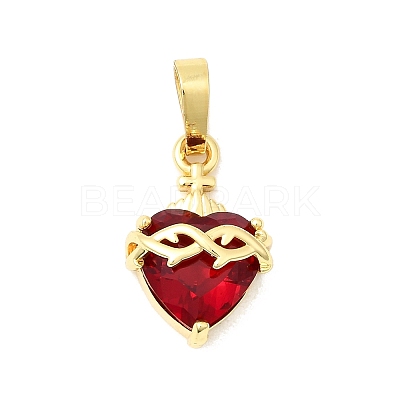 Brass Glass Pendants KK-P343-09C-G-1